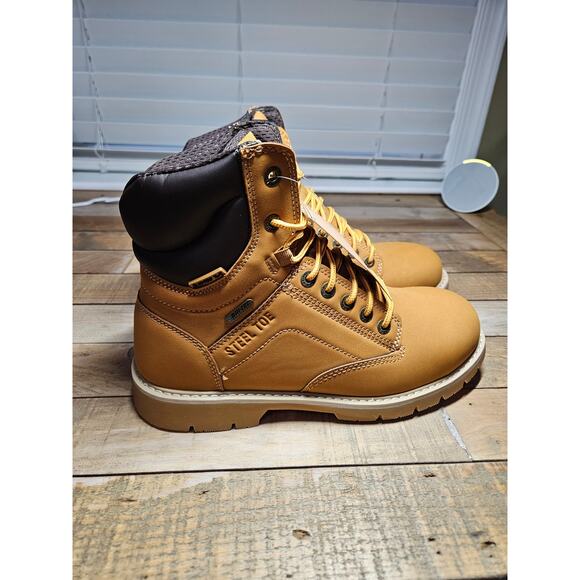 HI Tec Mens Waterproof Slip Proof Steel Toe Work Boots Size 9 Medium main image 8